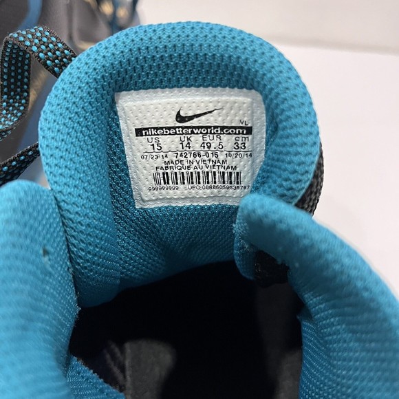 Alpha Pro 2 NIKESKIN Black/Green/Gold FB Cleats sz 15 Jaguars - Picture 7 of 11